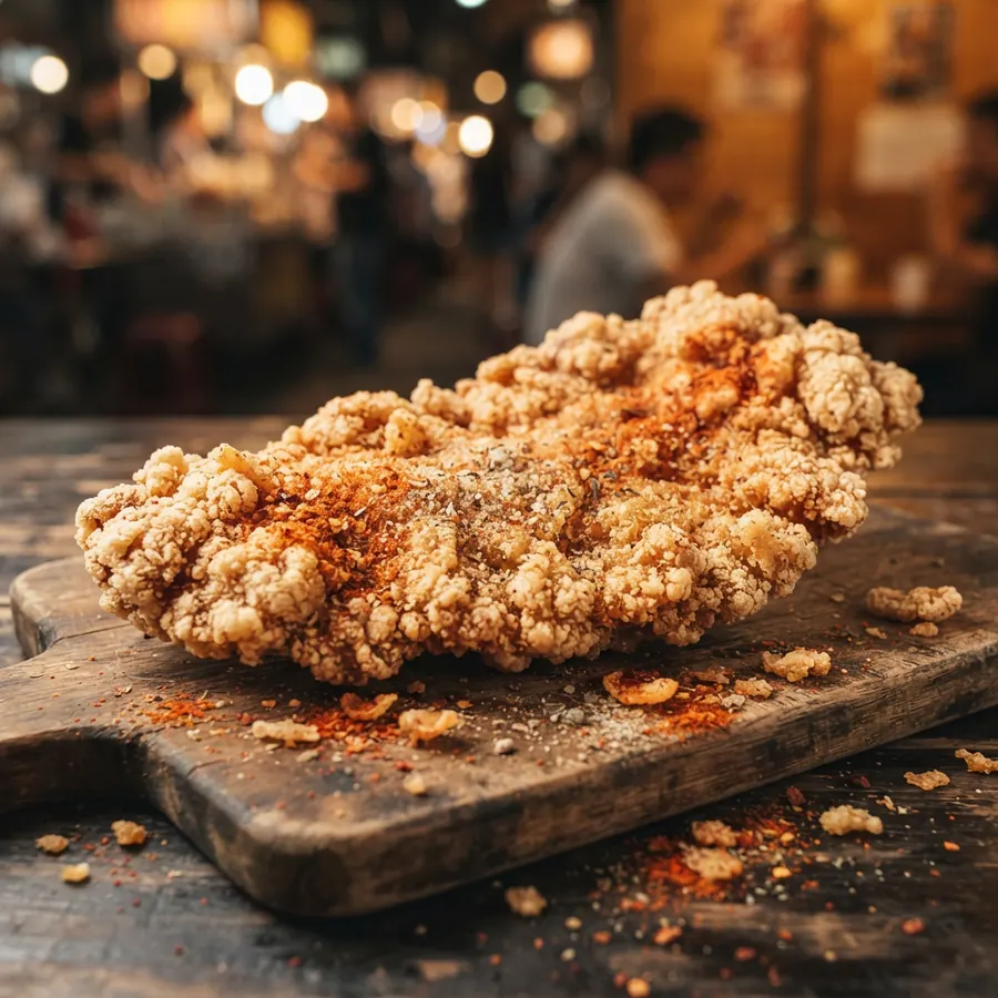 Crispy chicken XL di atas talenan